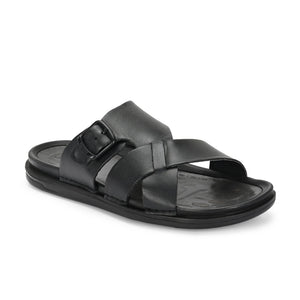 Egoss Leather Slippers For Men