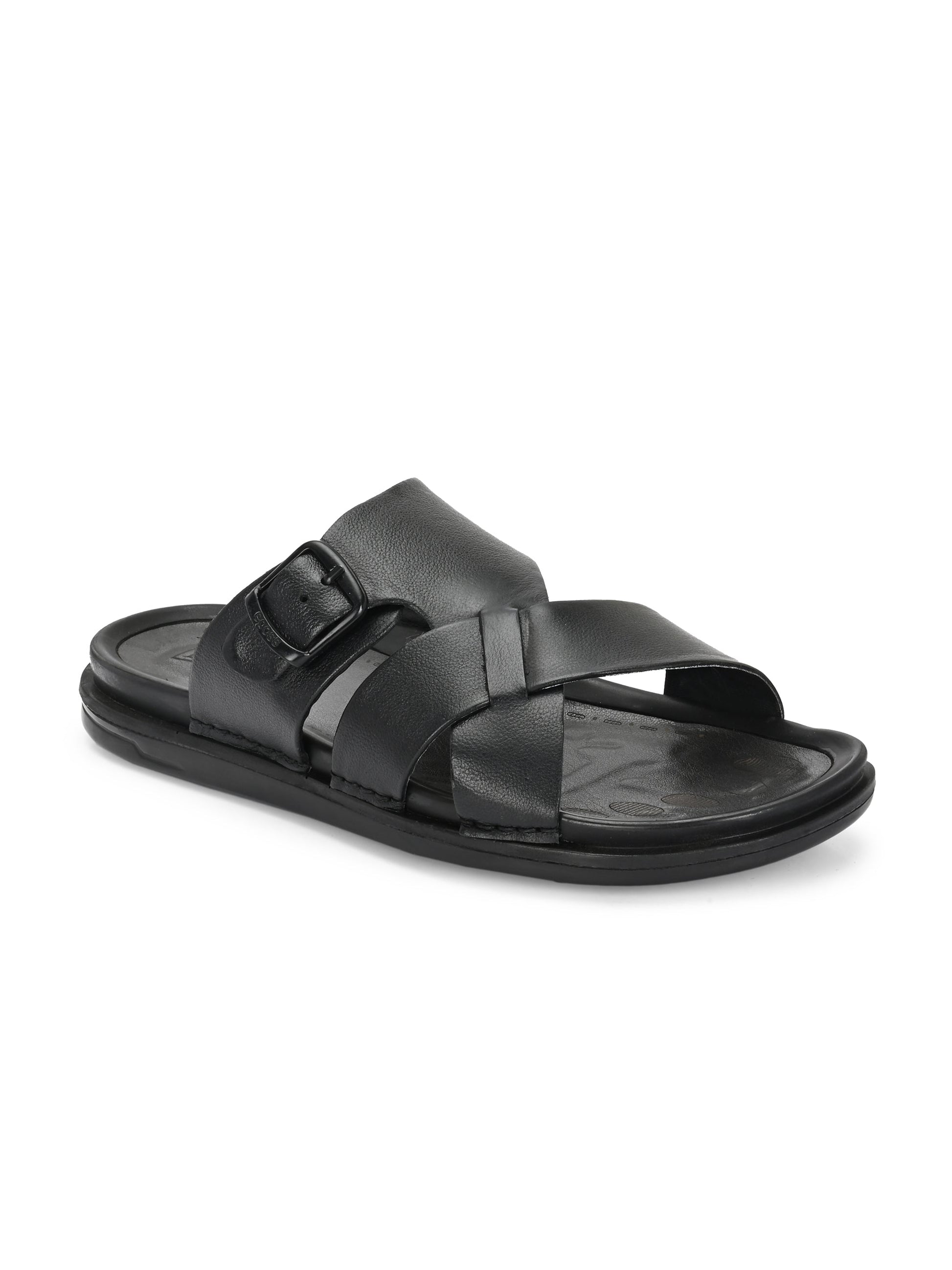 Egoss Leather Slippers For Men