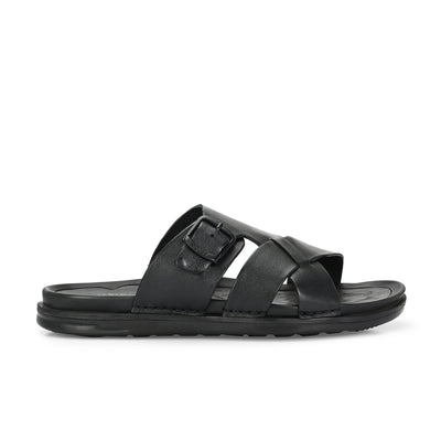 Egoss Leather Slippers For Men