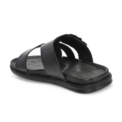 Egoss Leather Slippers For Men