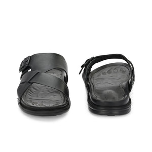 Egoss Leather Slippers For Men