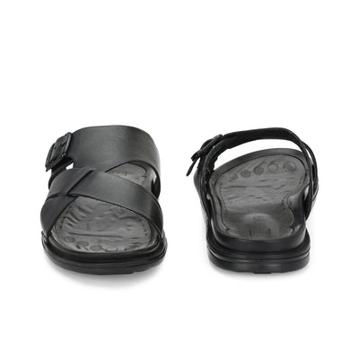 Egoss Leather Slippers For Men