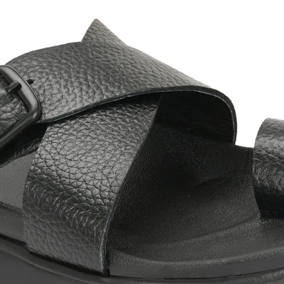 Comet Leather Slippers by Aspeerio