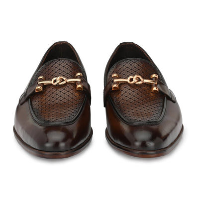 Buckled Formal Loafers For Men by Egoss