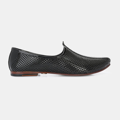 Patent Black Malaga Jooti by Lafattio