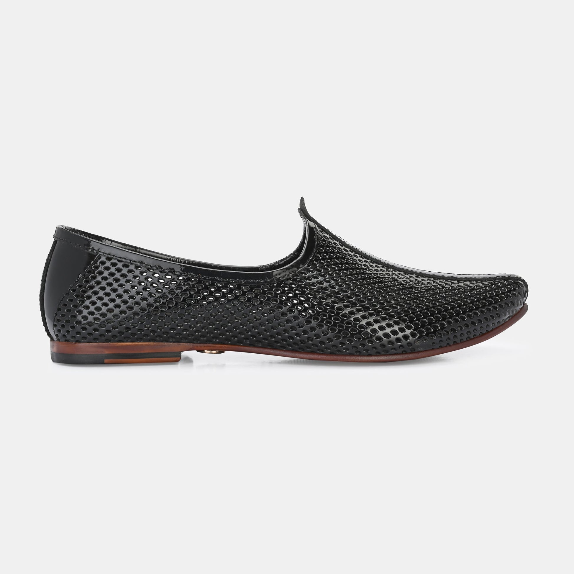 Patent Black Malaga Jooti by Lafattio