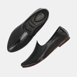 Patent Black Malaga Jooti by Lafattio