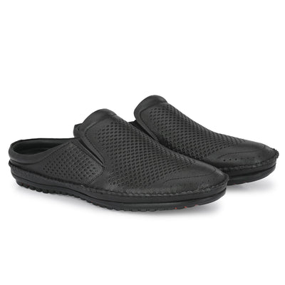 Egoss Leather Casual Slip On Shoes For Men