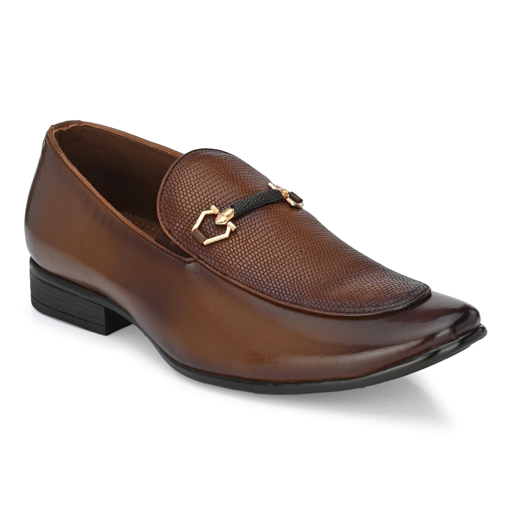 Egoss Buckled Formal Loafers For Men | Buckle Formal Shoes
