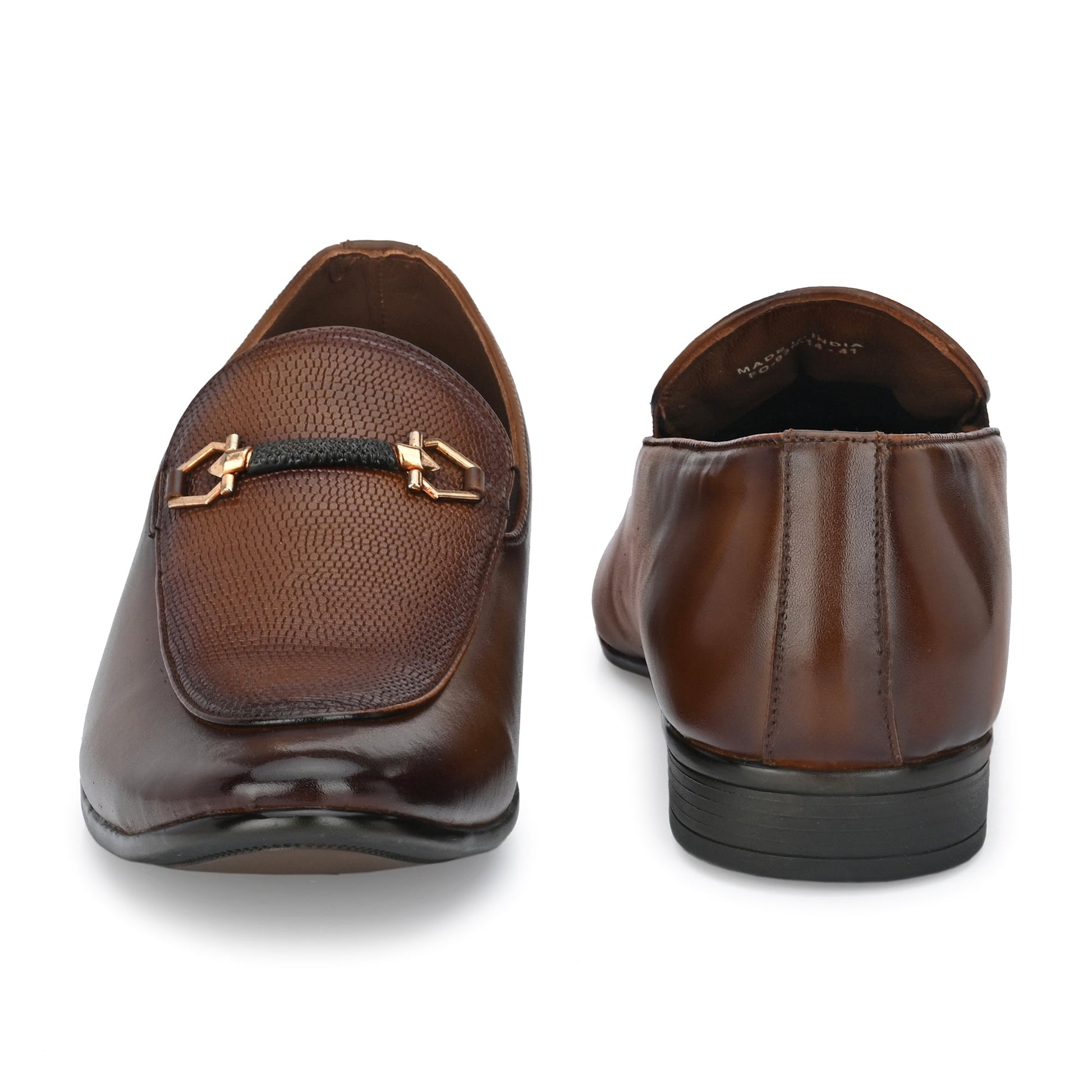 Egoss Buckled Formal Loafers For Men | Buckle Formal Shoes