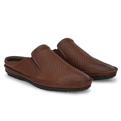 Egoss Leather Casual Slip On Shoes For Men