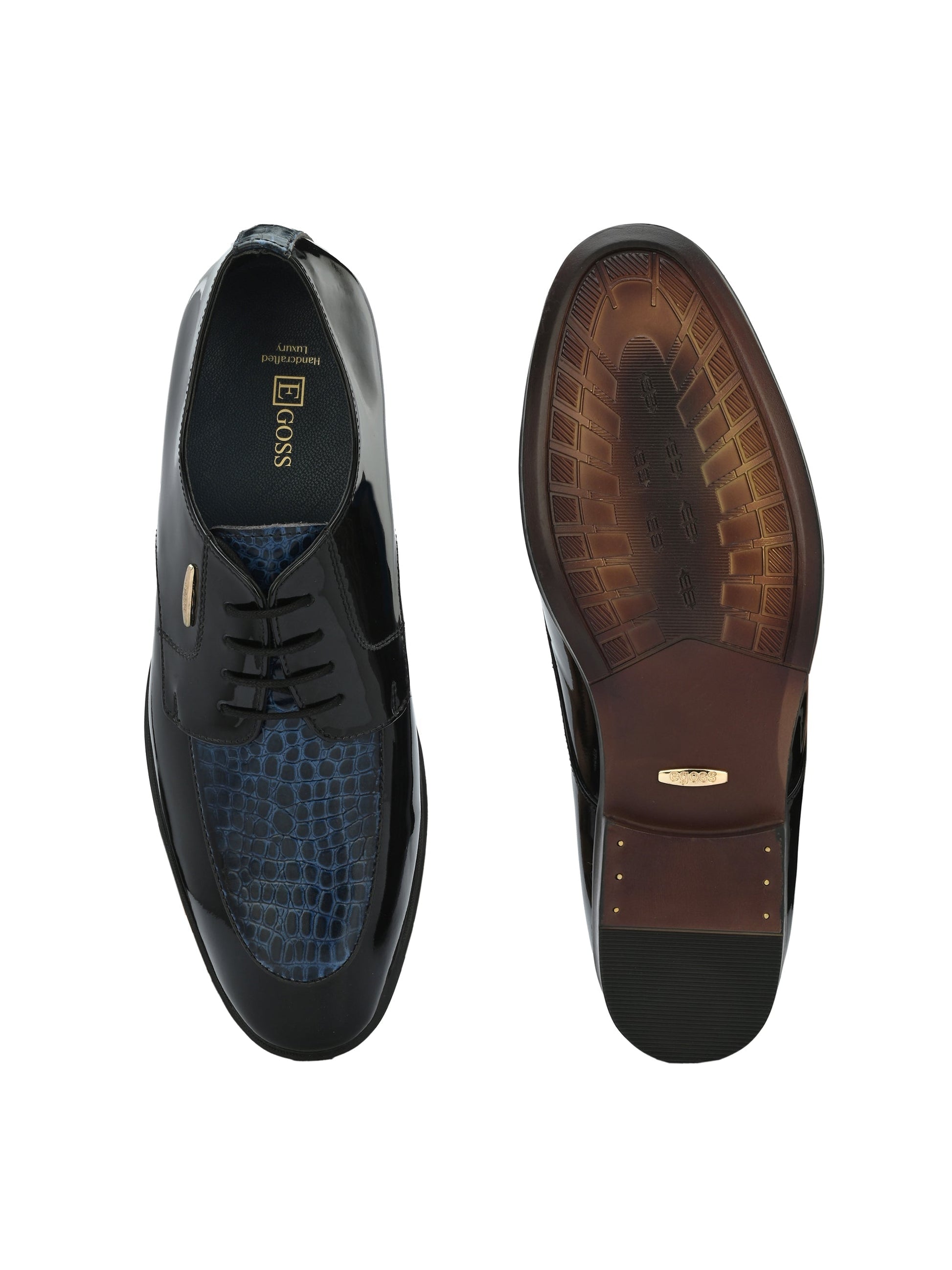 Egoss Platinum Lace-Up Shoes For Men