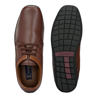 Egoss Casual Genuine Leather Derby Shoes For Men
