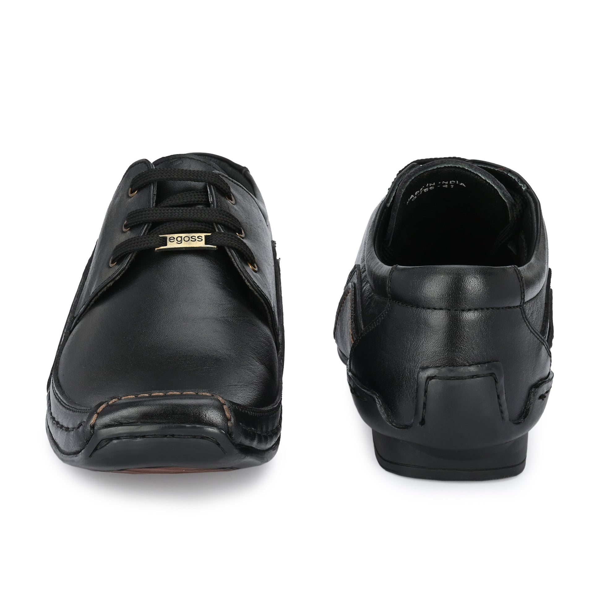 Egoss Casual Derby Lace Up Leather Shoes For Men