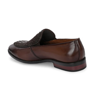 Titanium Party Loafers by Aspeerio