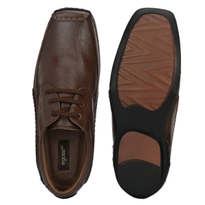 Egoss Casual Derby Lace Up Leather Shoes For Men