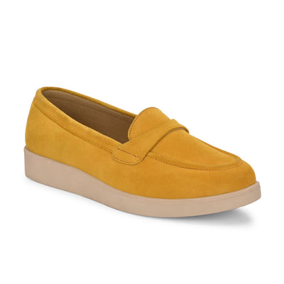 Aero-Glam Suede Loafers by Lady Boss