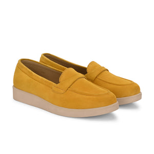 Aero-Glam Suede Loafers by Lady Boss