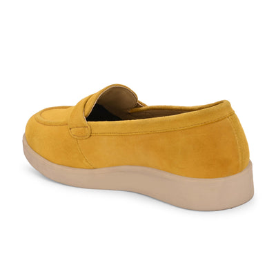 Aero-Glam Suede Loafers by Lady Boss