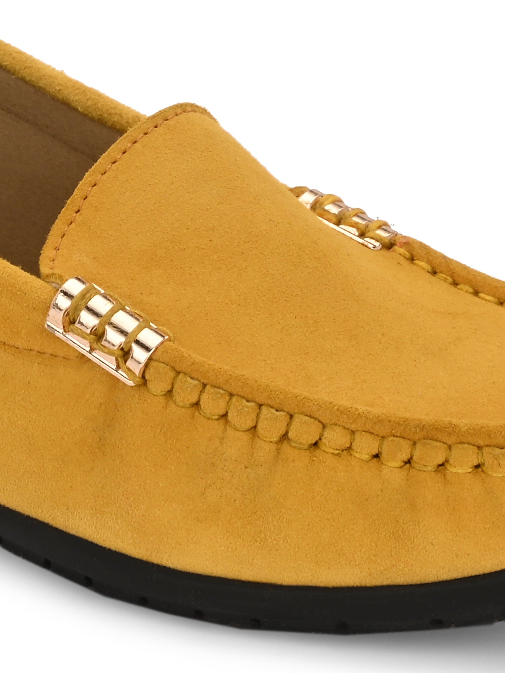 Santorini Suede Loafers by Lady Boss