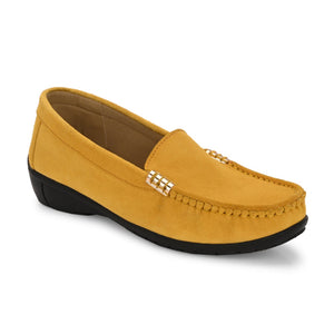 Santorini Suede Loafers by Lady Boss
