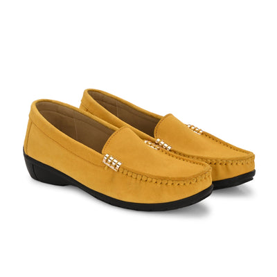 Santorini Suede Loafers by Lady Boss
