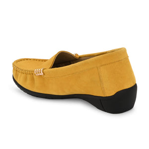 Santorini Suede Loafers by Lady Boss