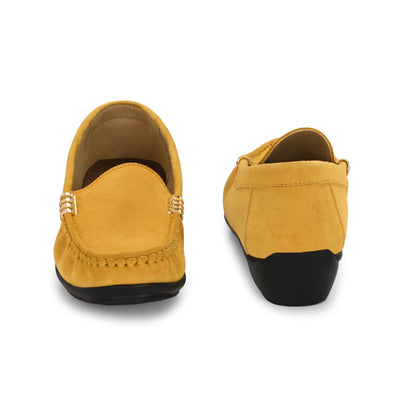 Santorini Suede Loafers by Lady Boss