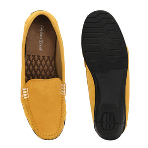 Santorini Suede Loafers by Lady Boss