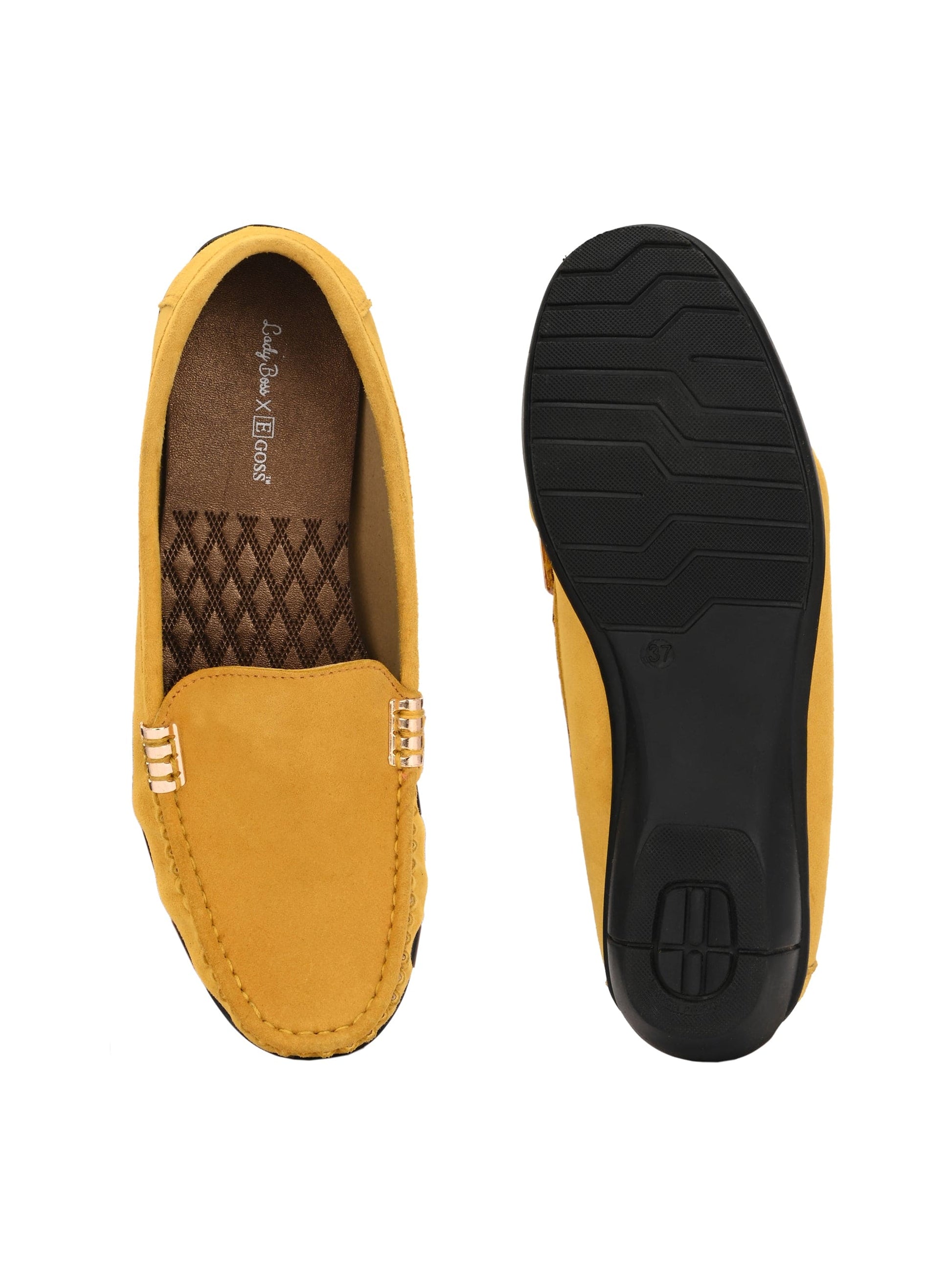 Santorini Suede Loafers by Lady Boss