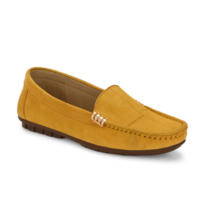 Marbella Suede Loafers by Lady Boss