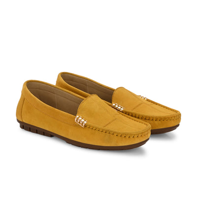 Marbella Suede Loafers by Lady Boss