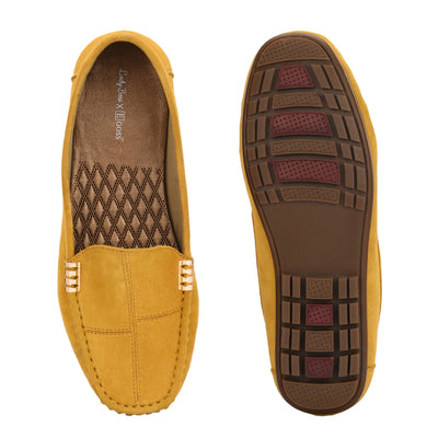 Marbella Suede Loafers by Lady Boss