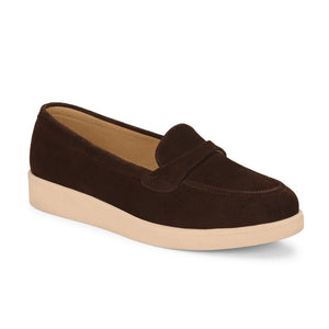 Aero-Glam Suede Loafers by Lady Boss