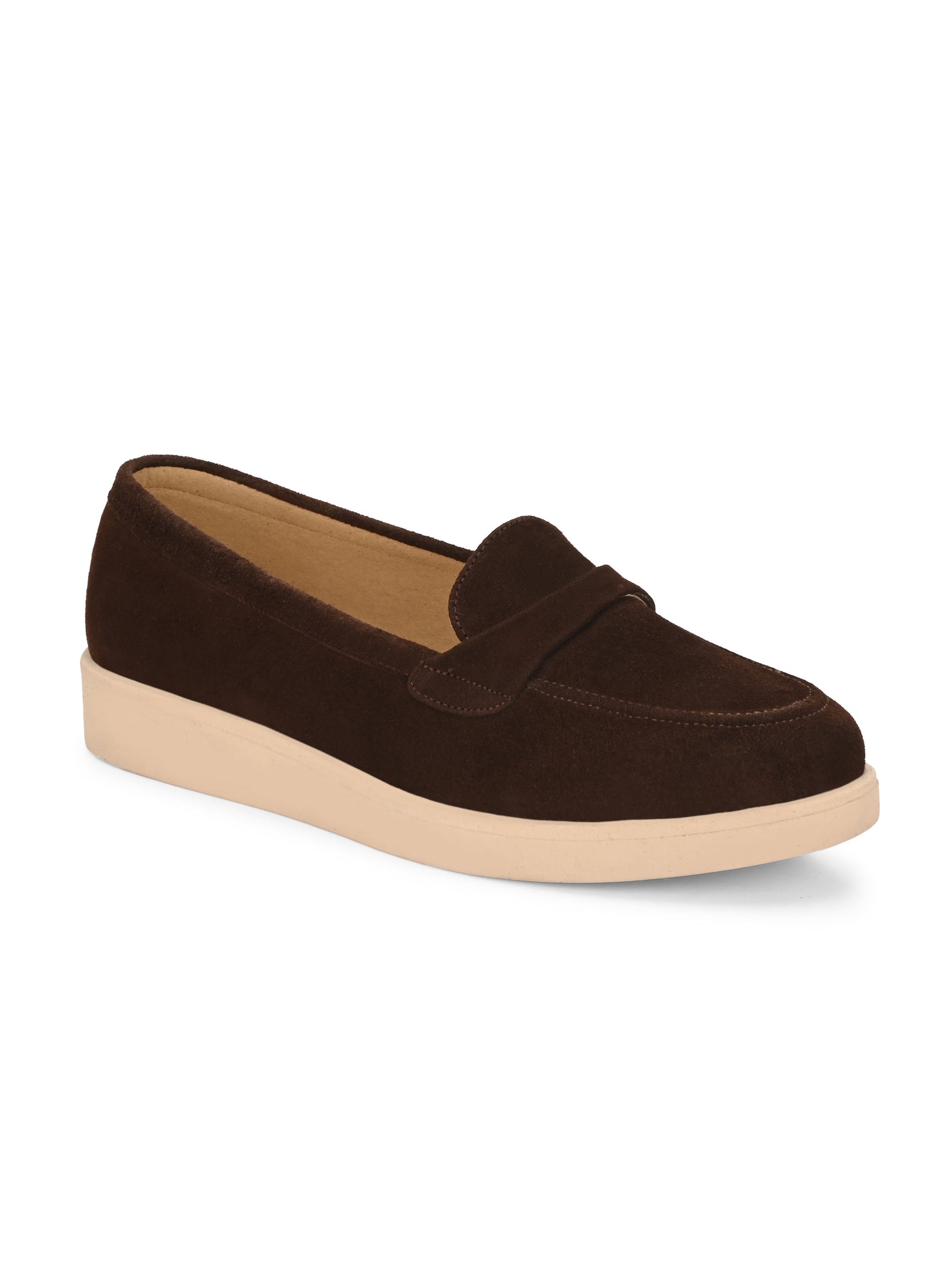 Aero-Glam Suede Loafers by Lady Boss