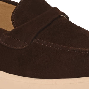 Aero-Glam Suede Loafers by Lady Boss