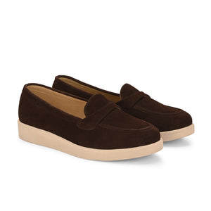 Aero-Glam Suede Loafers by Lady Boss