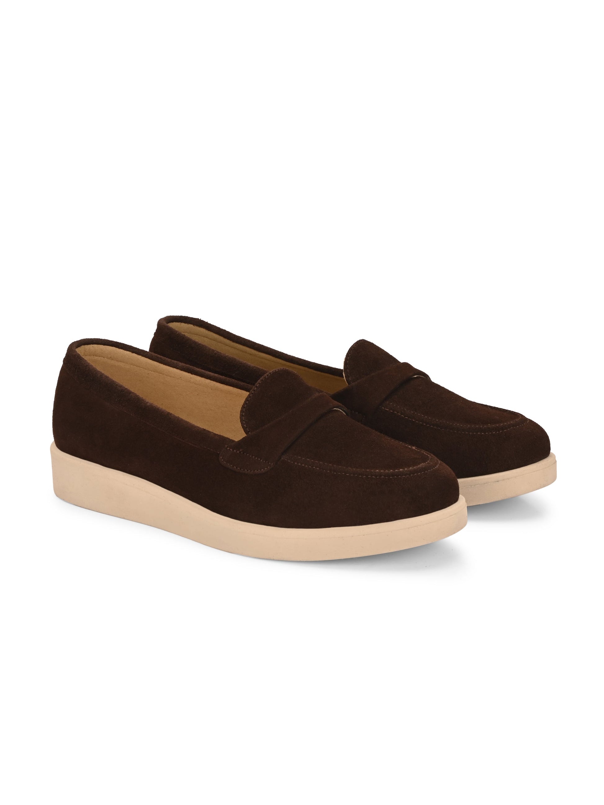 Aero-Glam Suede Loafers by Lady Boss