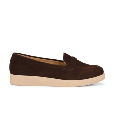 Aero-Glam Suede Loafers by Lady Boss