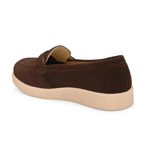 Aero-Glam Suede Loafers by Lady Boss