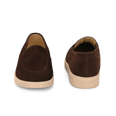 Aero-Glam Suede Loafers by Lady Boss