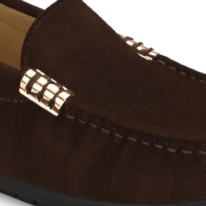 Santorini Suede Loafers by Lady Boss