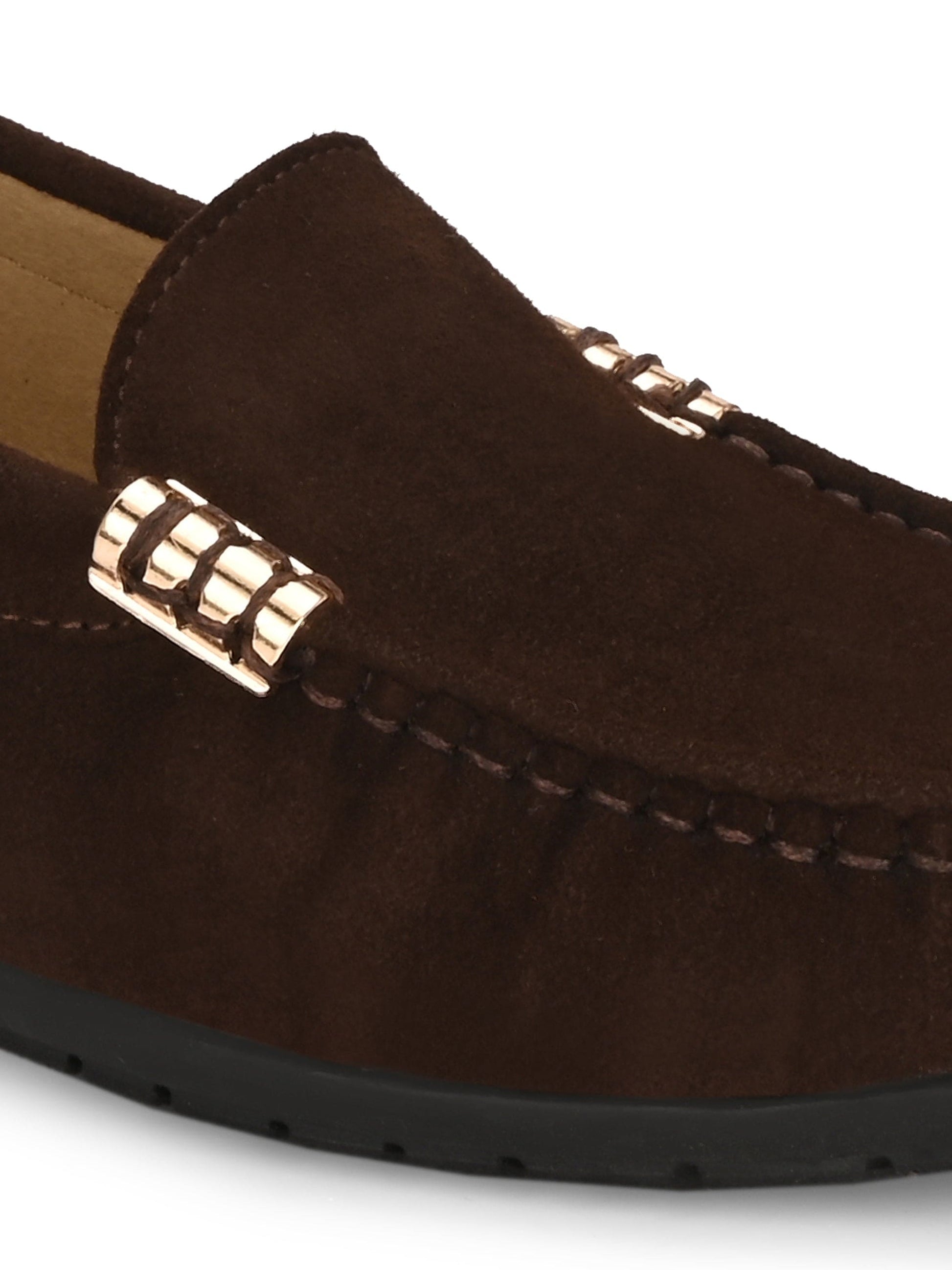 Santorini Suede Loafers by Lady Boss