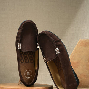 Santorini Suede Loafers by Lady Boss