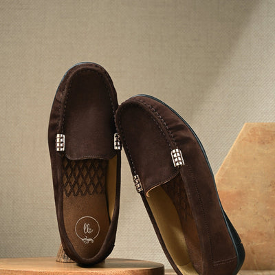 Santorini Suede Loafers by Lady Boss