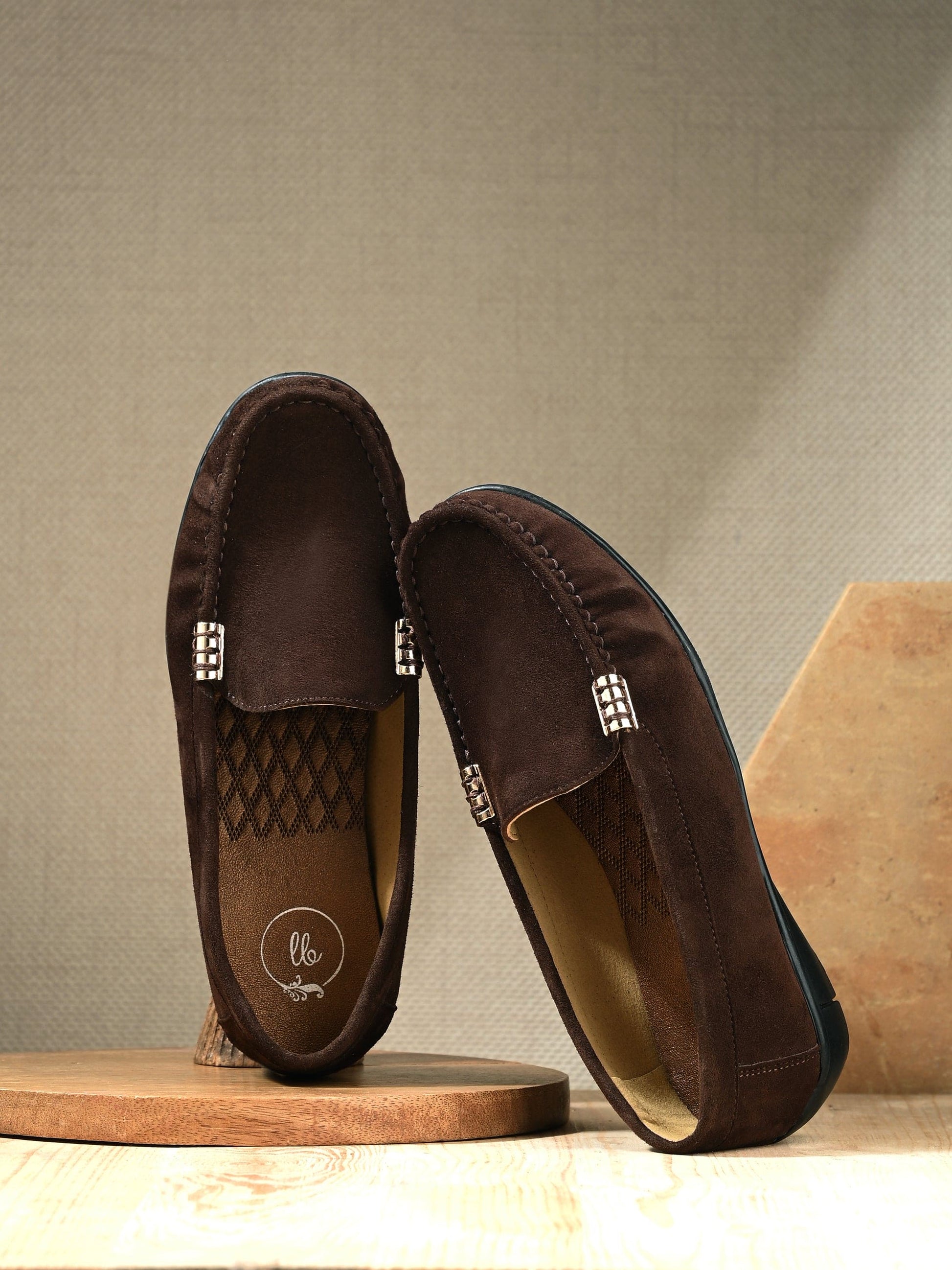 Santorini Suede Loafers by Lady Boss