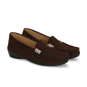 Santorini Suede Loafers by Lady Boss
