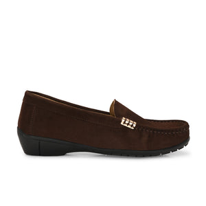 Santorini Suede Loafers by Lady Boss