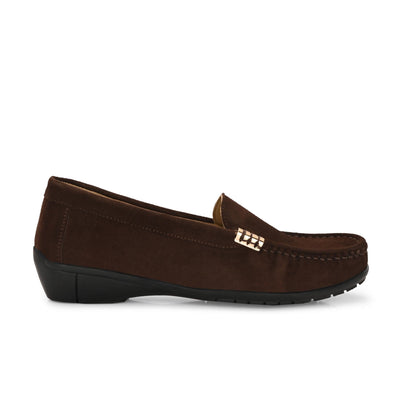 Santorini Suede Loafers by Lady Boss