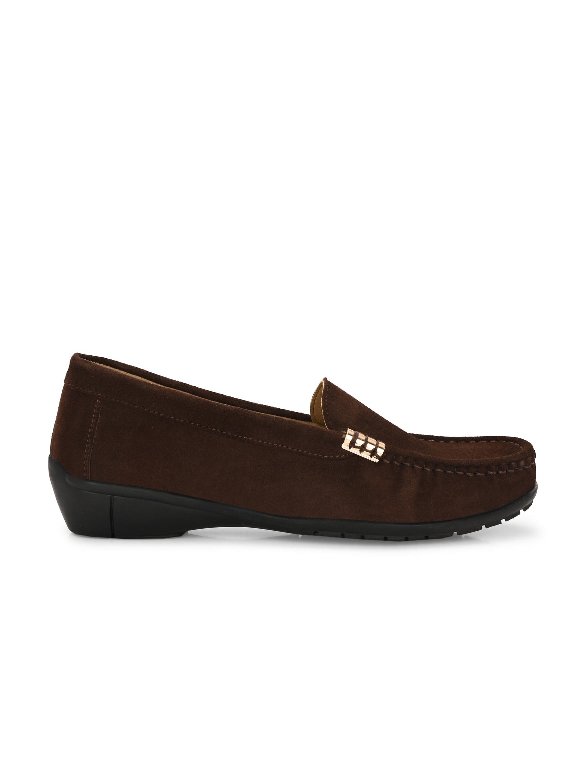 Santorini Suede Loafers by Lady Boss